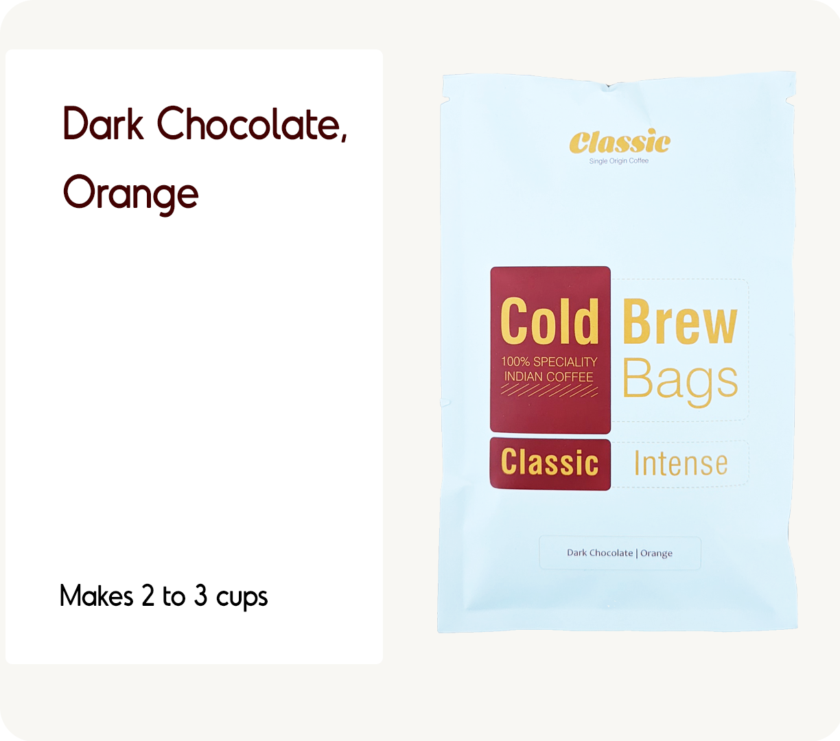 Classic Intense Cold Brew Coffee Bags Classic Coffees